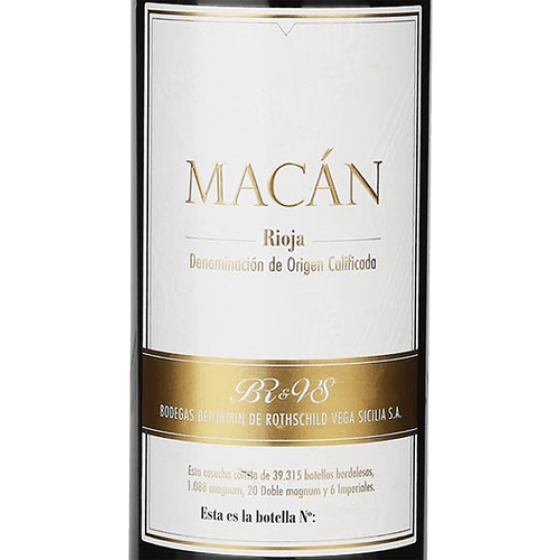 Benjamin de Rothschild - Vega Sicilia Macán | Vivino English